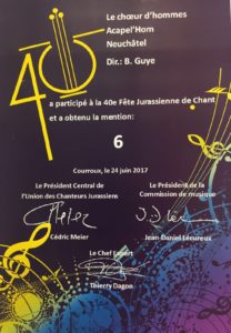 Mention obtenue - Courroux juin 2017